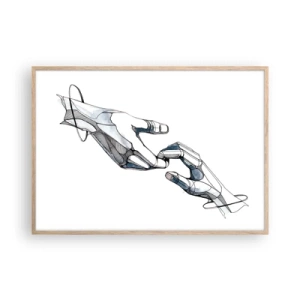 Affisch i ram av ljusek - God gest - 100x70 cm