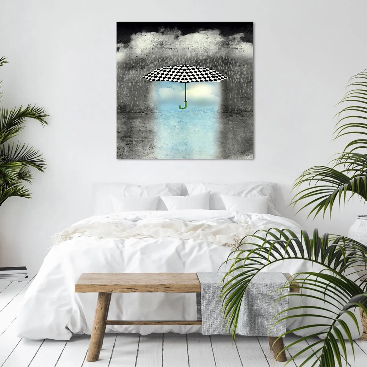 Canvastavla - Bild på duk - Det är möjligt trots allt - 30x30 cm