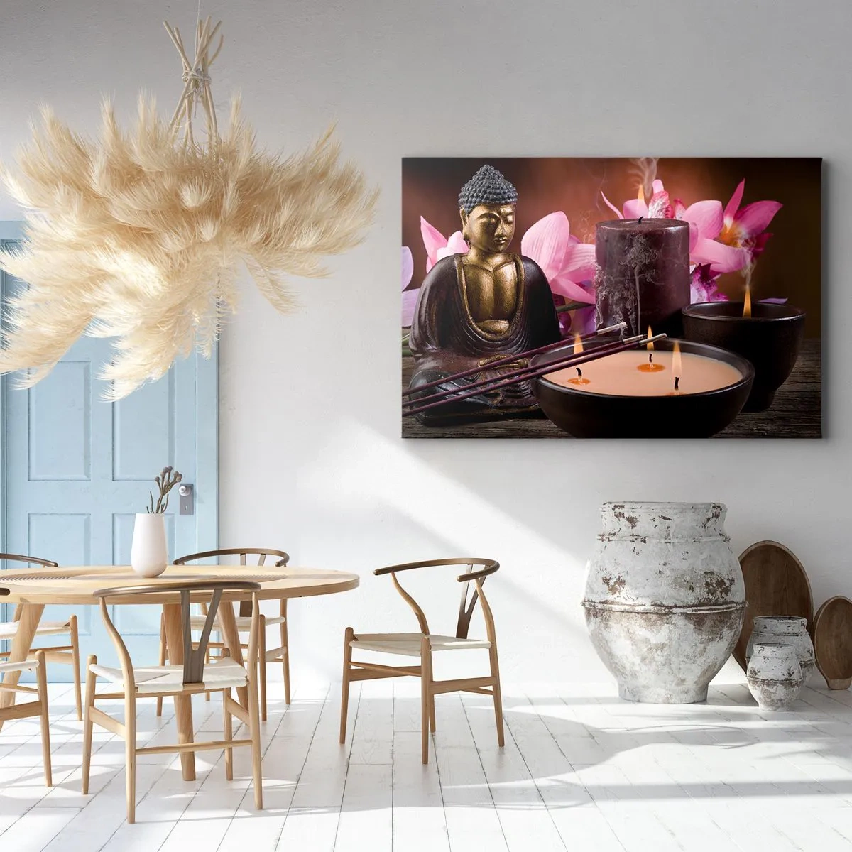 Canvastavla - Bild på duk - Rensa hjärnan, lugna ner kroppen - 120x80 cm