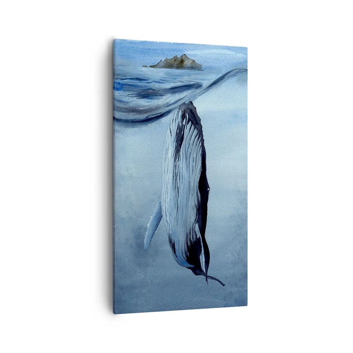 Canvastavla - Bild på duk - Två världar i norr - 55x100 cm