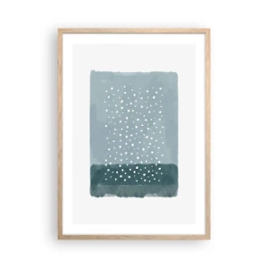 Affisch i ram av ljusek - Uppstådda ur det blåa - 50x70 cm