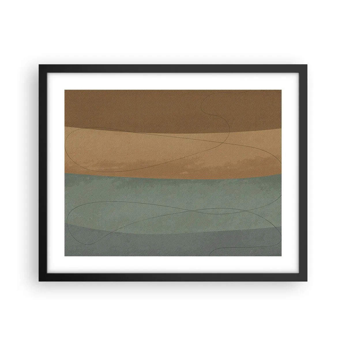 Affisch i svart ram - Horisontell komposition - 50x40 cm