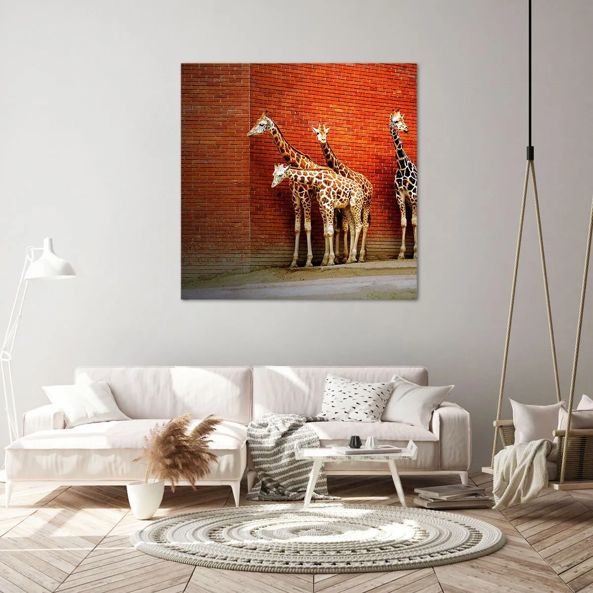 Canvastavla - Bild på duk - Ser ni någon akacia? - 50x50 cm