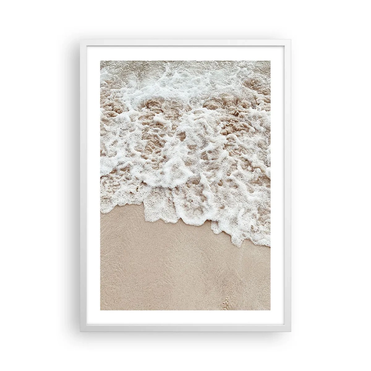 Affisch i vit ram - Strax tillbaka - 50x70 cm