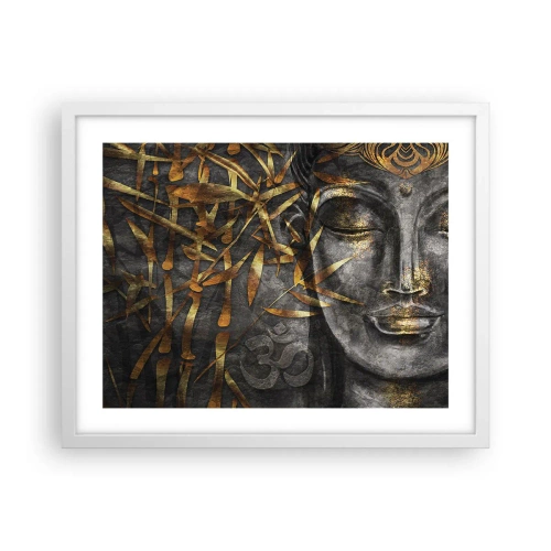 Affisch i vit ram - Känn lugnet - 50x40 cm