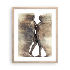 Affisch i ram av ljusek - Uppstådda ur aska för att älska - 40x50 cm