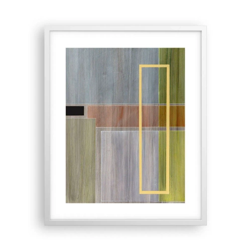 Affisch i vit ram - Rakt och lugnt - 40x50 cm