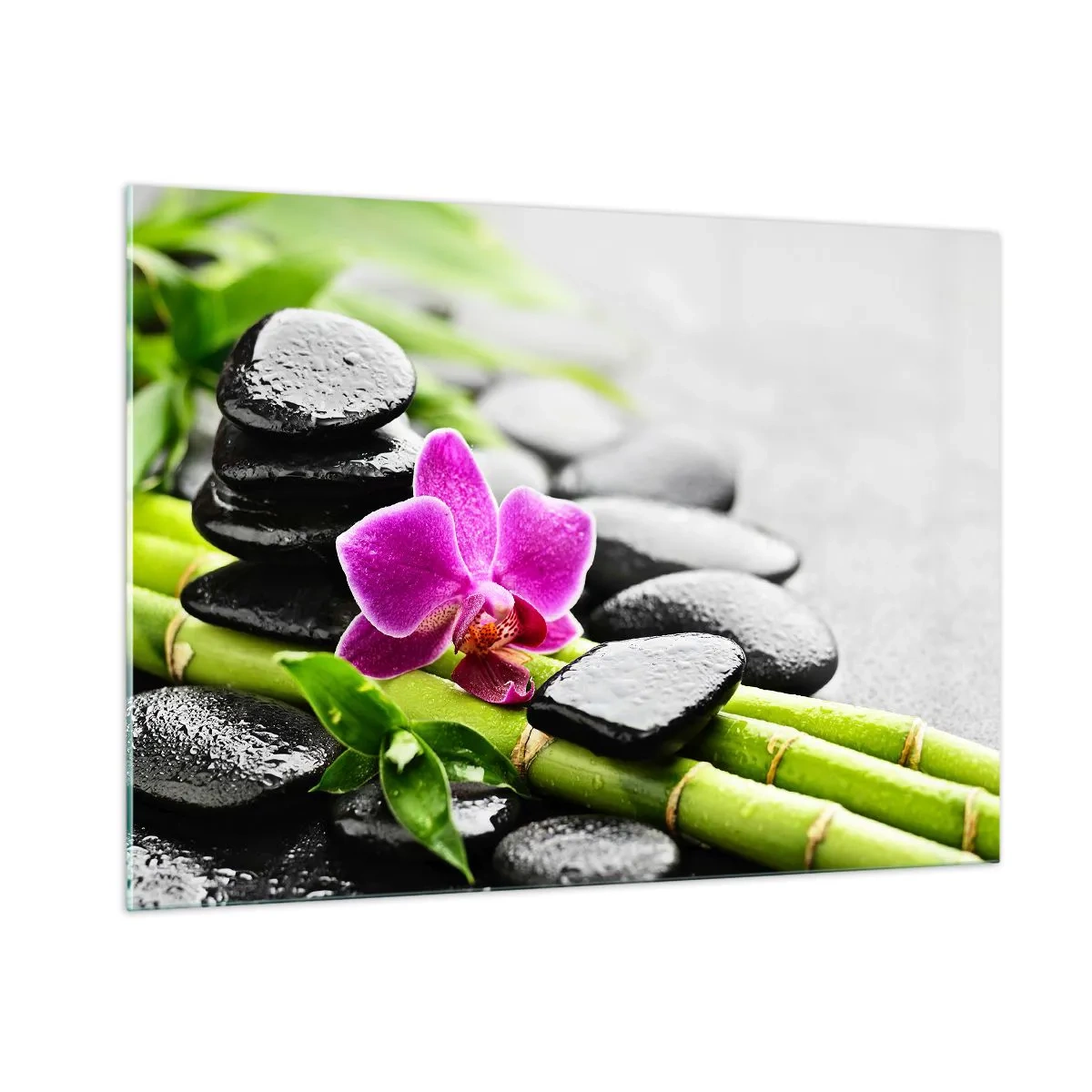 Glastavla - Bild på glas - Lugn balans - 100x70 cm