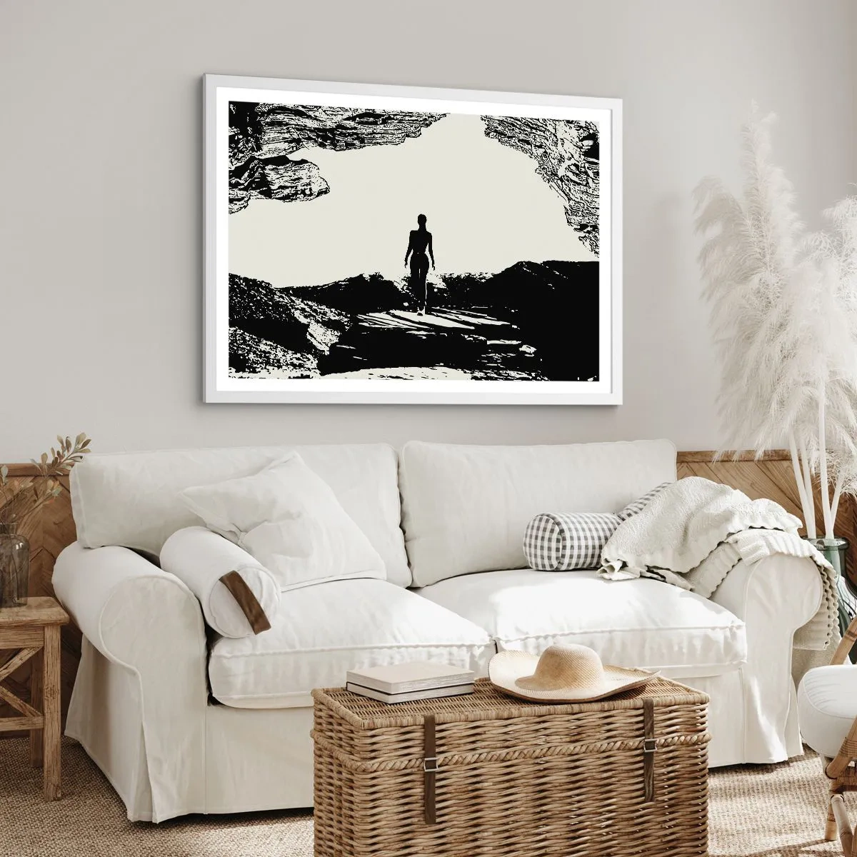 Affisch i vit ram - En ny blick - 70x50 cm