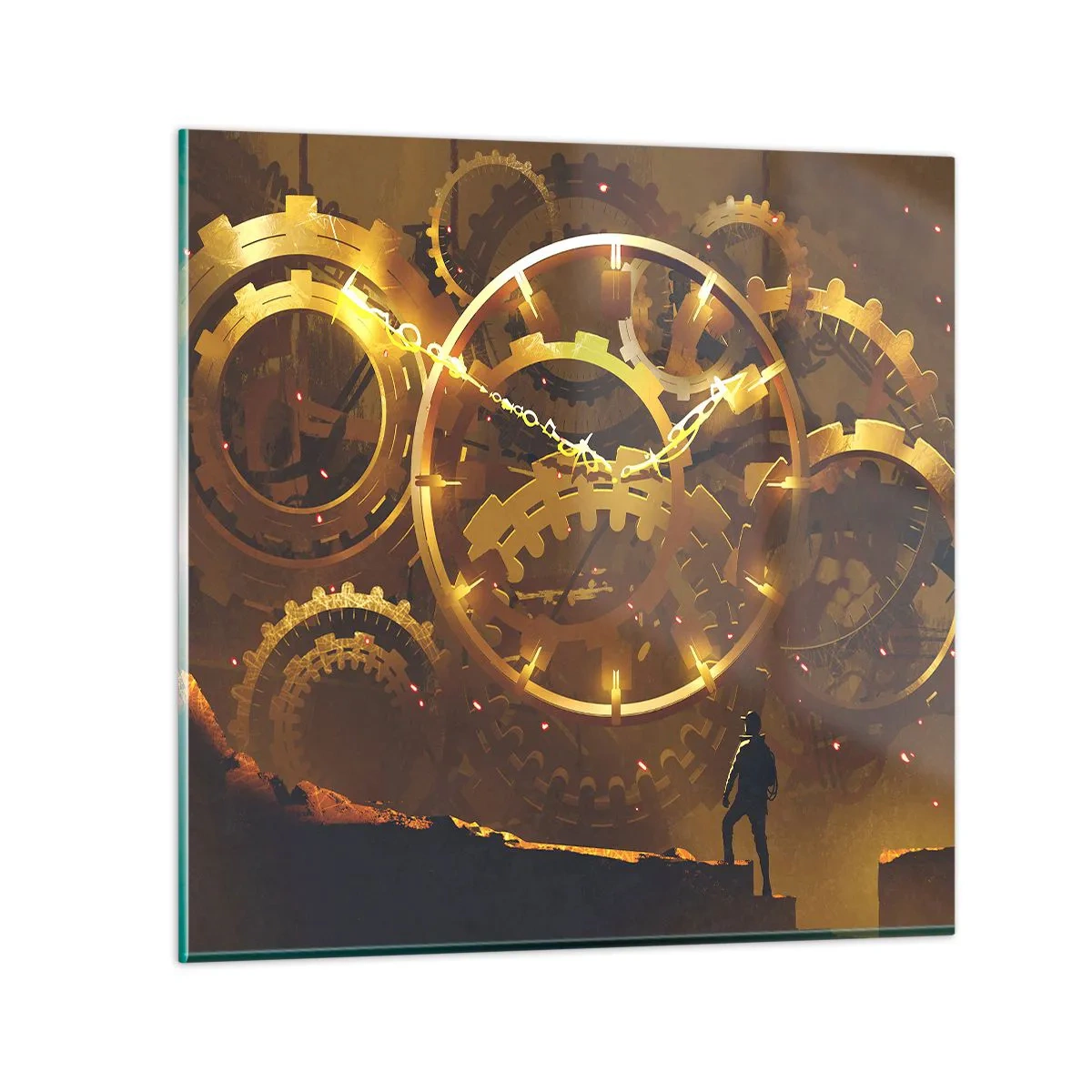 Glastavla - Bild på glas - Hos tidens källor - 60x60 cm