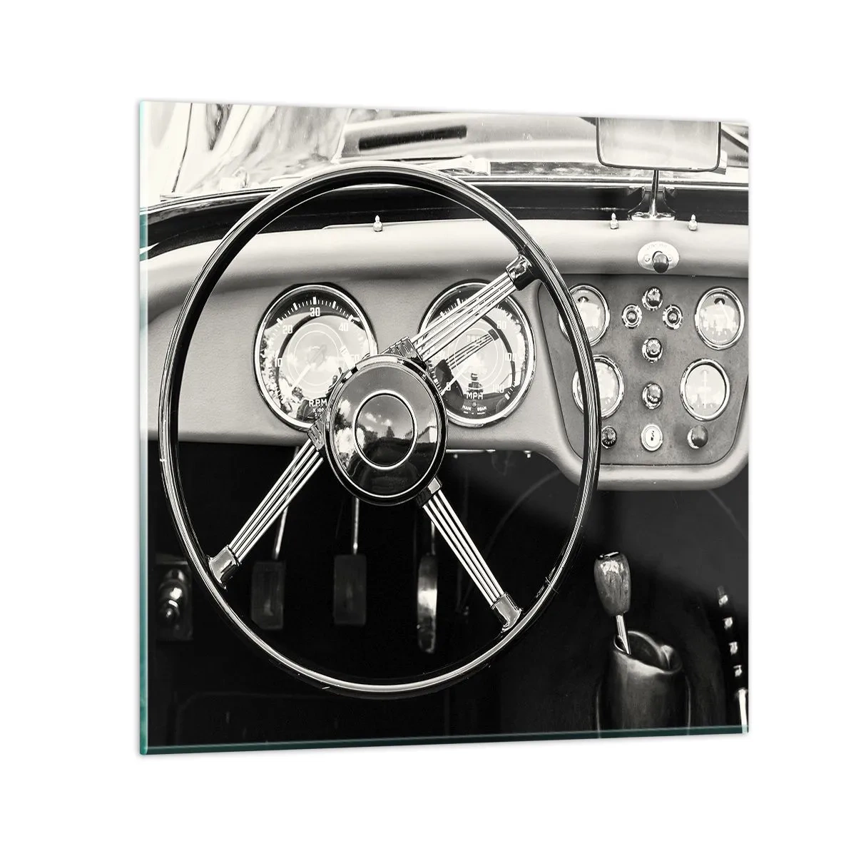 Glastavla - Bild på glas - Samlarens dröm - 70x70 cm