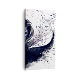 Canvastavla - Bild på duk - Demonisk och vacker - 55x100 cm