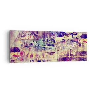 Canvastavla - Bild på duk - Och så mycket blir det klar - 140x50 cm