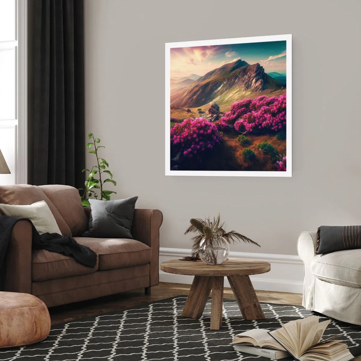 Affisch - Sommar i fjällen - 60x60 cm