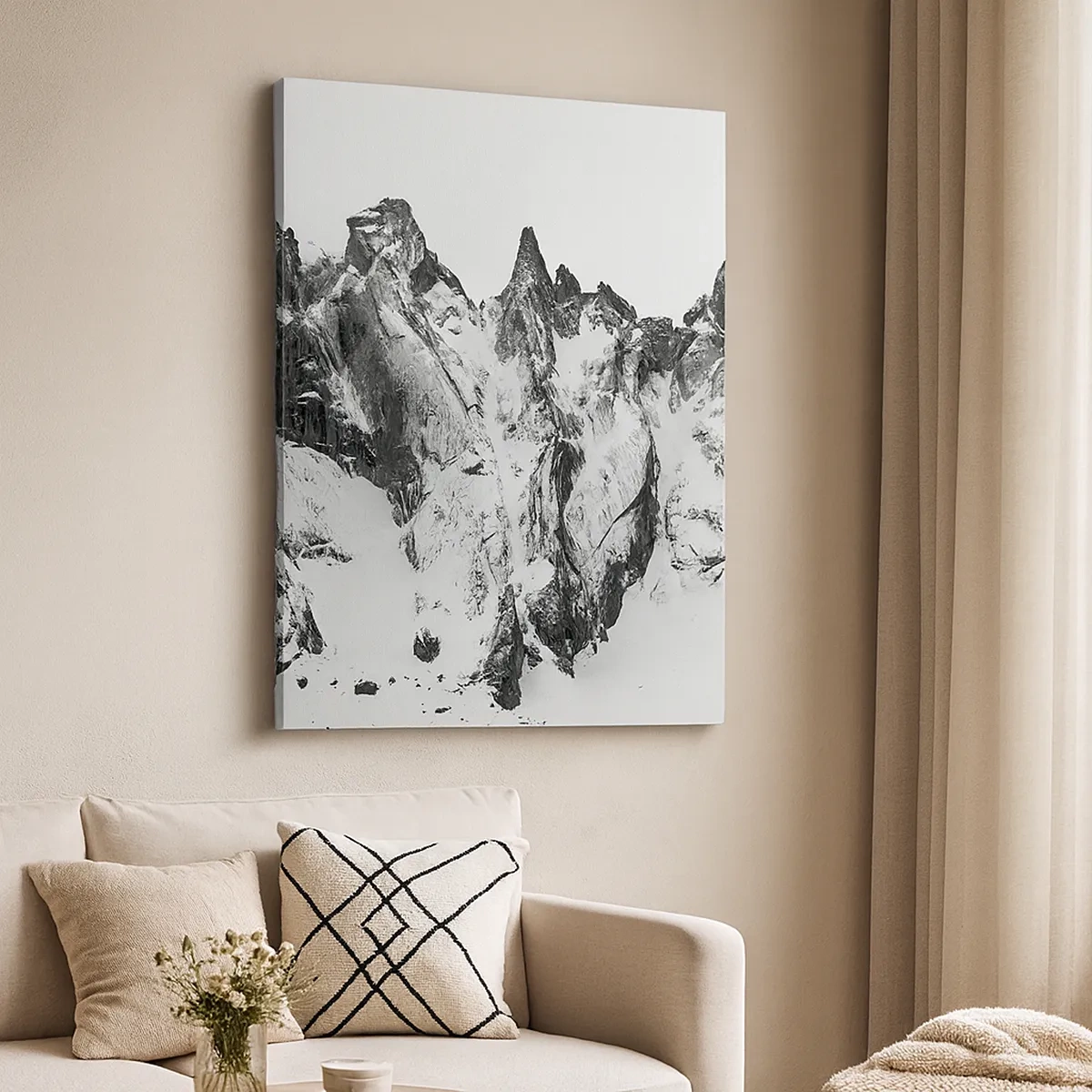 Canvastavla - Bild på duk - Granitfarlig bergsrygg - 50x70 cm