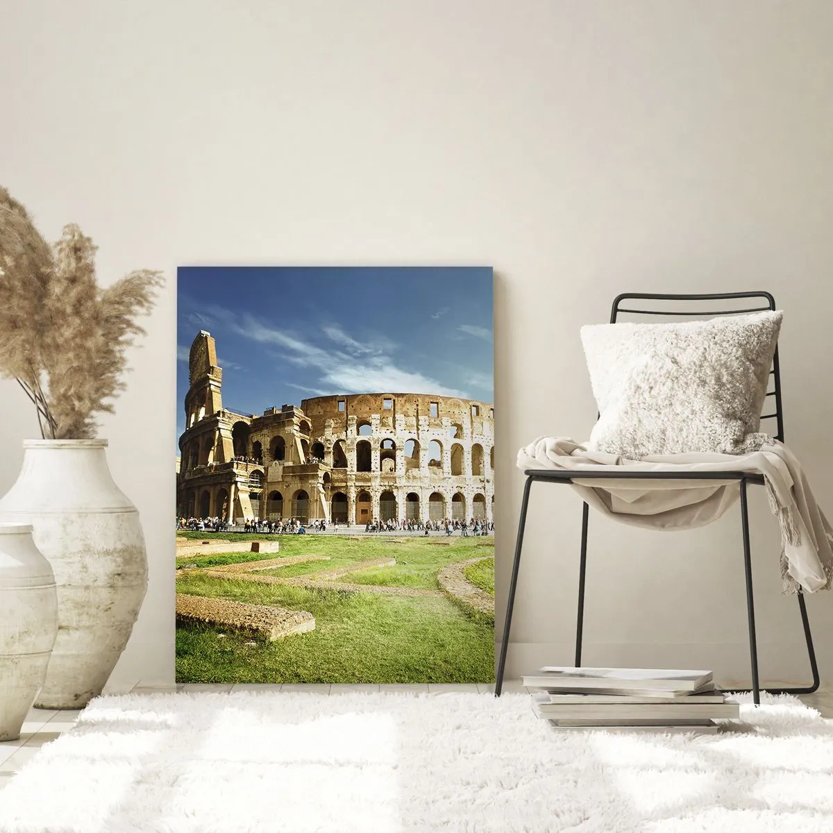 Glastavla - Bild på glas - Vapnets klang hörs fortfarande - 70x100 cm