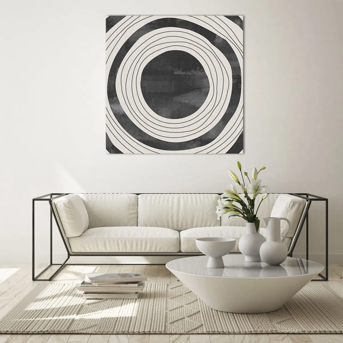 Glastavla - Bild på glas - I själva kärnan - 60x60 cm