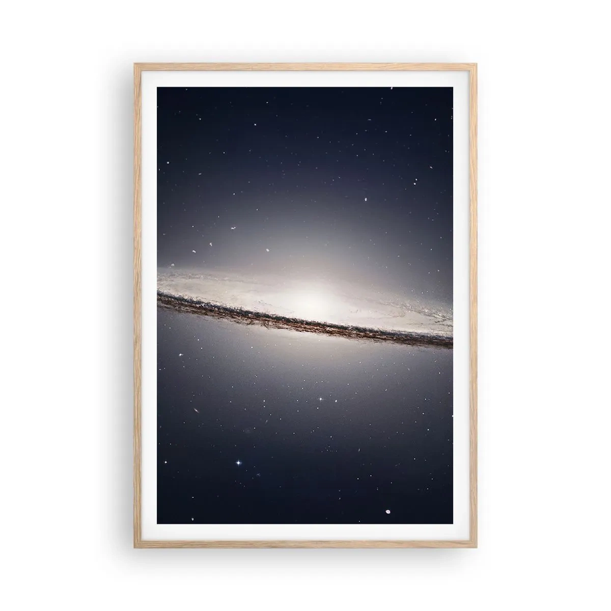 Affisch i ram av ljusek - En gång i en galax långt, långt borta.... - 70x100 cm