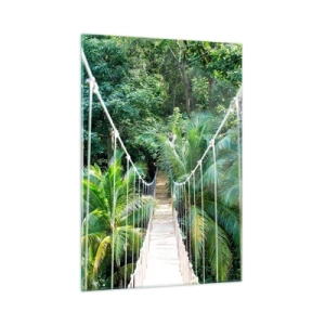 Glastavla - Bild på glas - Welcome to the jungle! - 50x70 cm