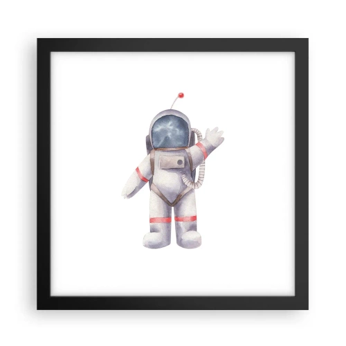 Affisch i svart ram - Det var allt för nu! - 30x30 cm