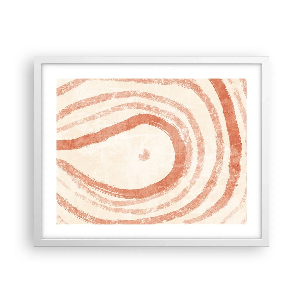 Affisch i vit ram - Korallringar - komposition - 50x40 cm