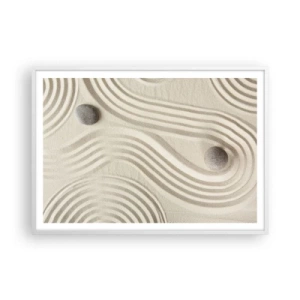 Affisch i vit ram - Värmens beröring - 100x70 cm