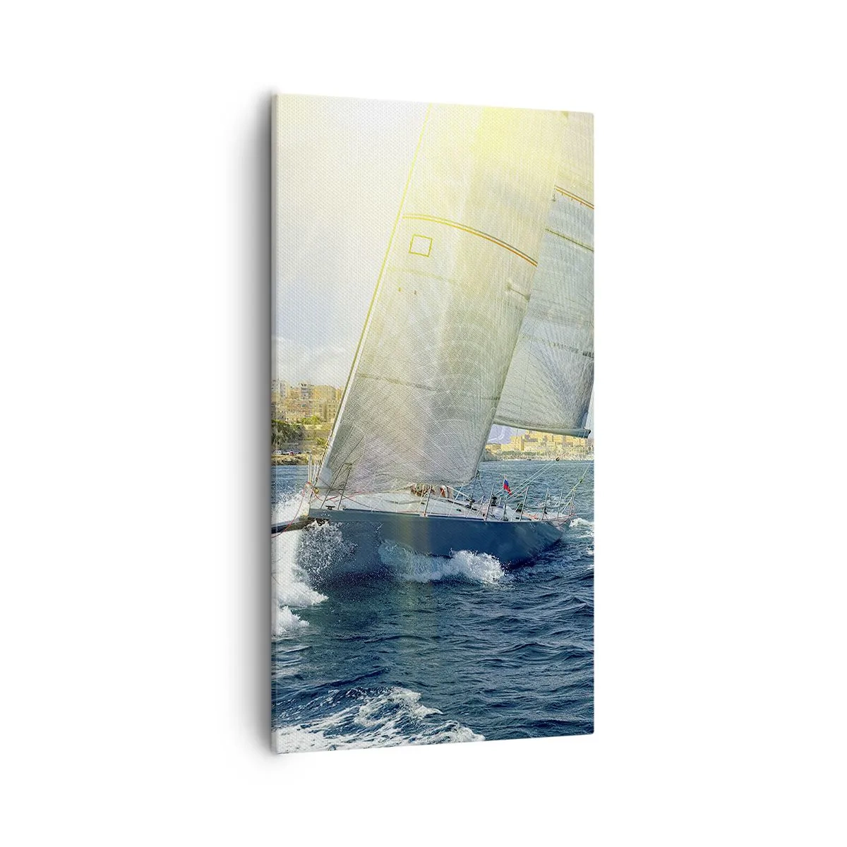 Canvastavla - Bild på duk - Dags att lämna staden - 55x100 cm