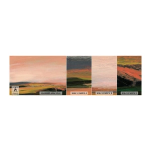 Fototapet Prov Standard Eco - I rosa - Landskap, Bit, Se - 100x30 cm