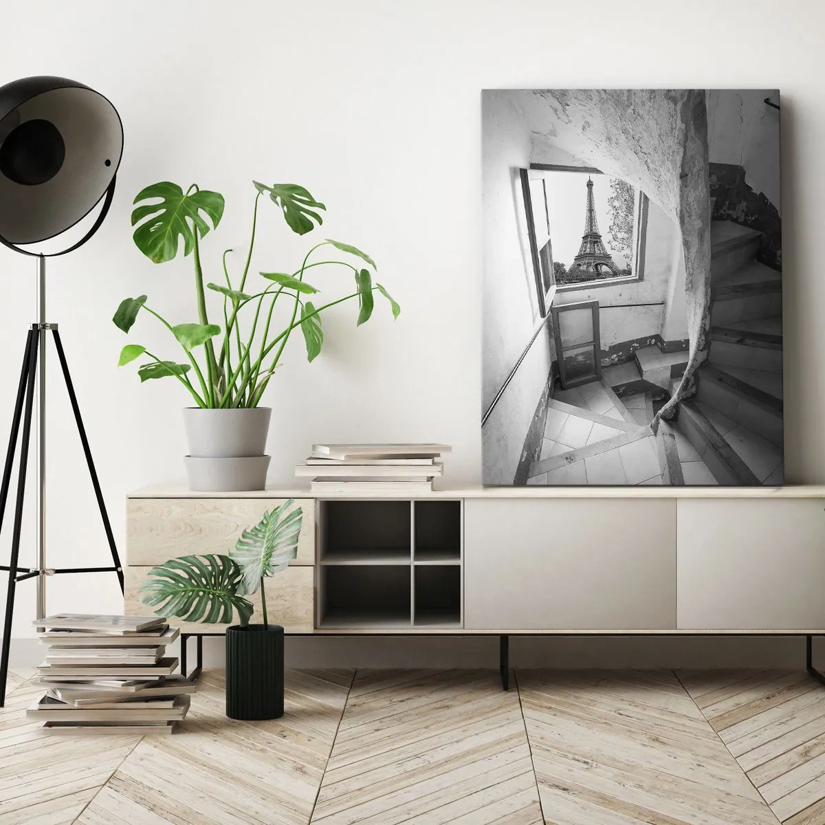 Canvastavla - Bild på duk - Vilken utsikt! - 50x70 cm