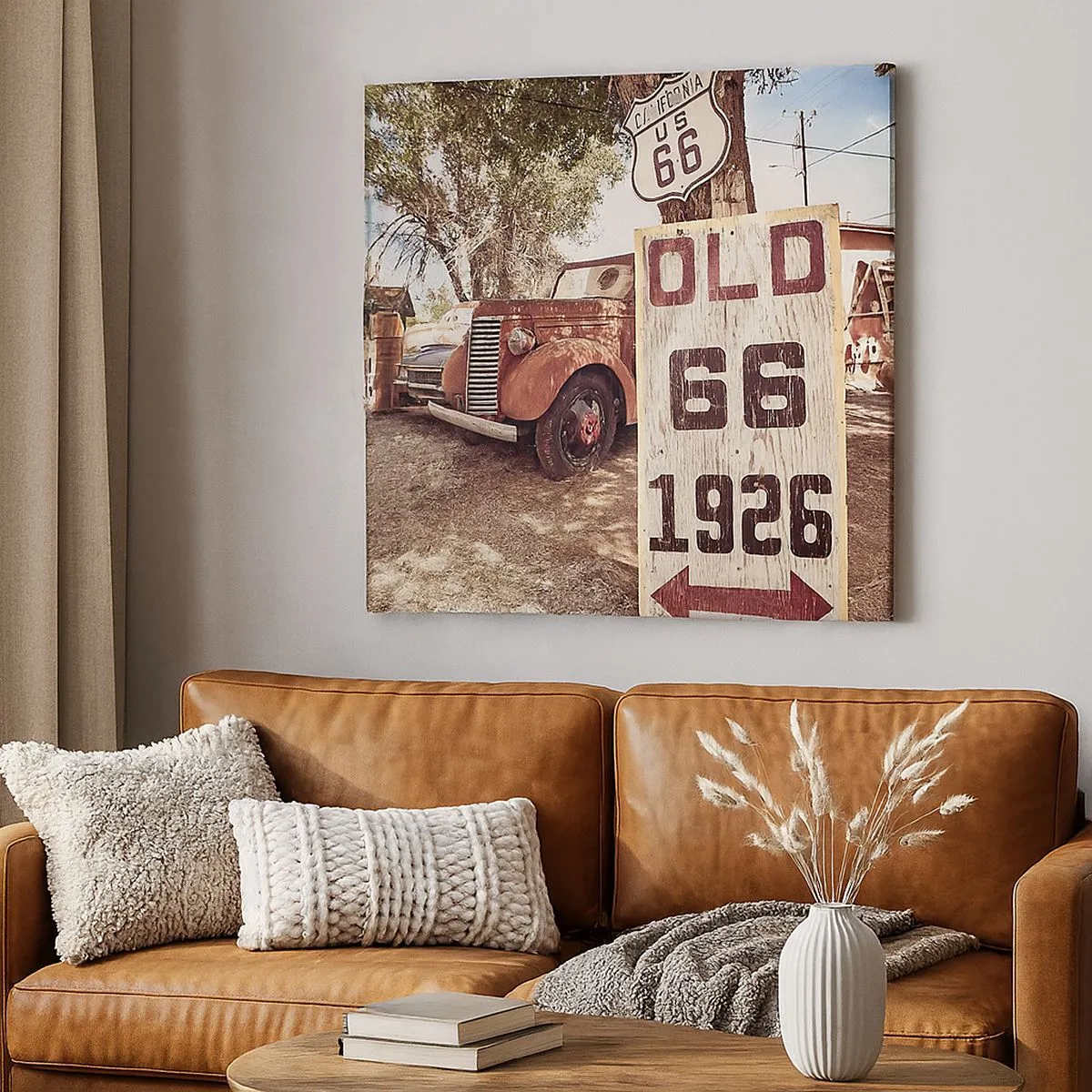 Canvastavla - Bild på duk - Amerikanska provinsens legend - 30x30 cm