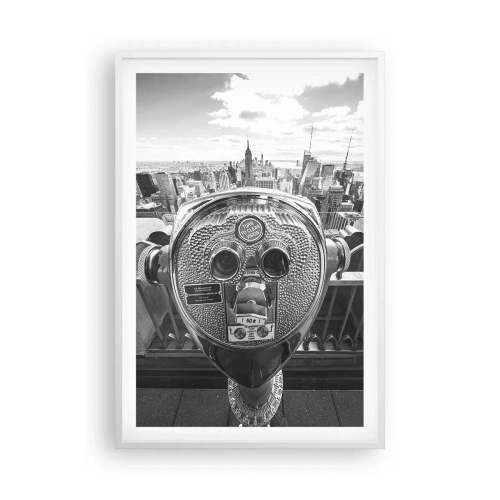 Affisch i vit ram - Stad över städerna - 61x91 cm