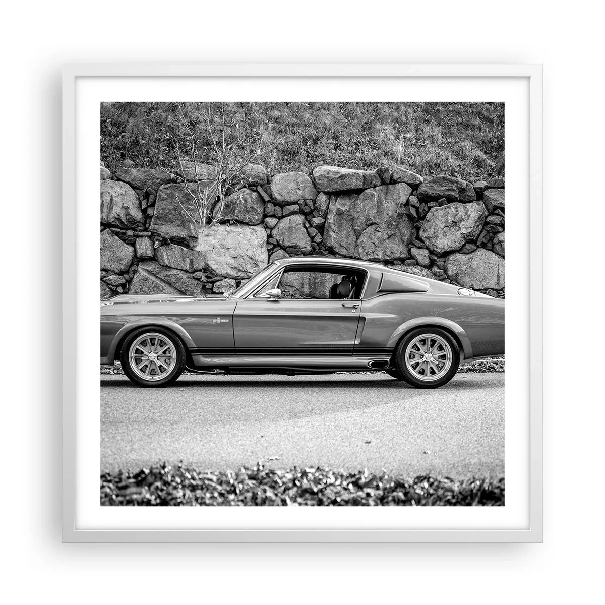 Affisch i vit ram - Legend från 60-talet - 60x60 cm