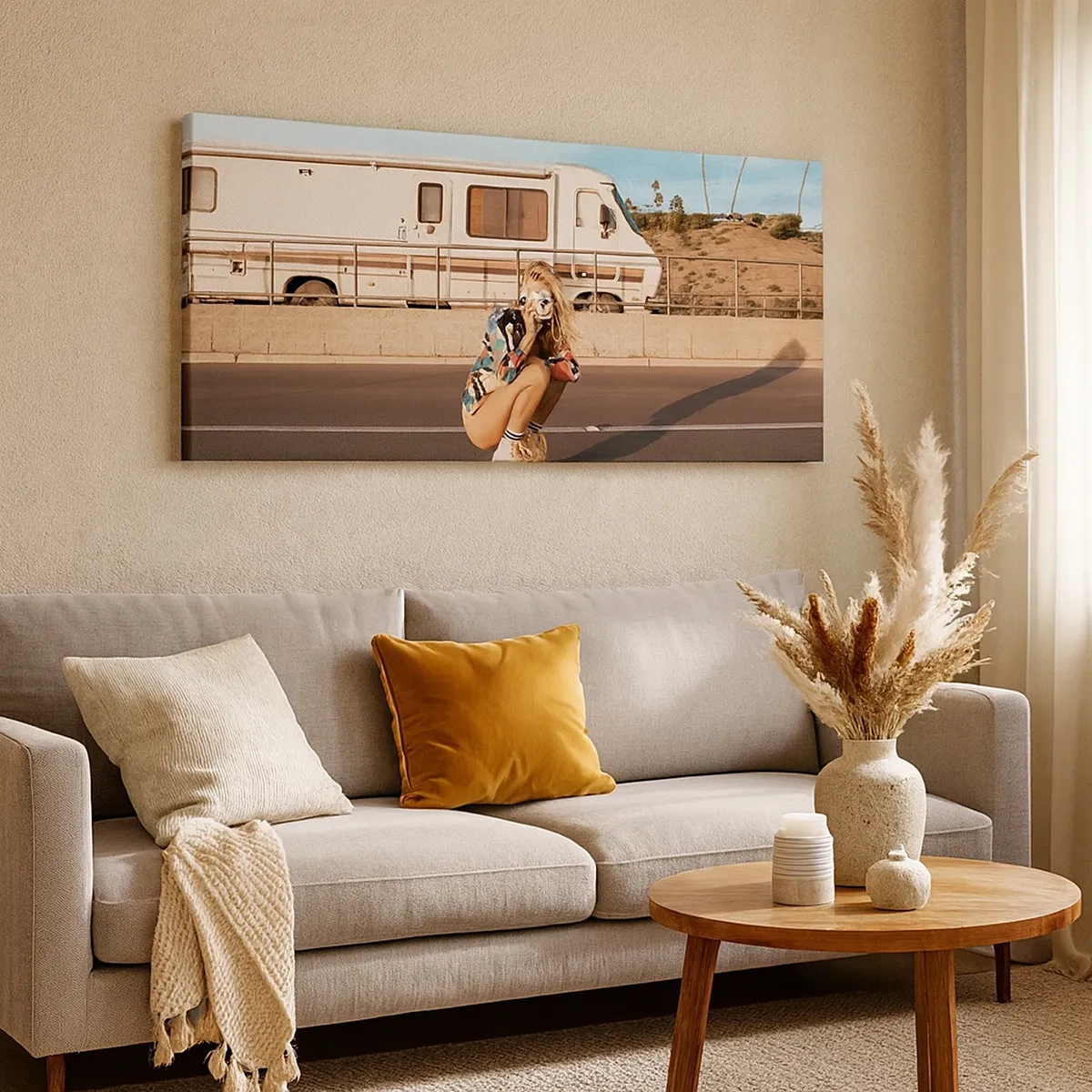 Canvastavla - Bild på duk - Ett leende, tack! - 30x30 cm