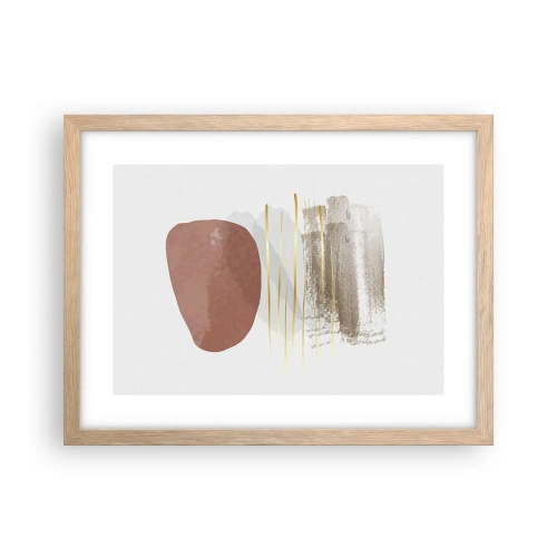 Affisch i ram av ljusek - Abstrakt pelargång - 40x30 cm