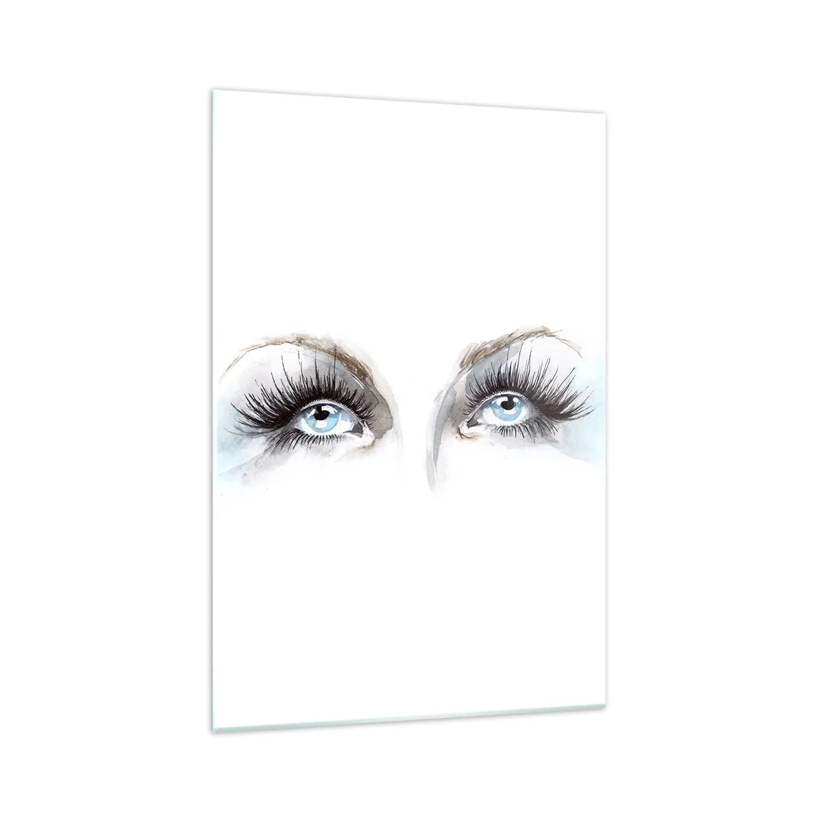 Glastavla - Bild på glas - En ängels ögon? - 70x100 cm