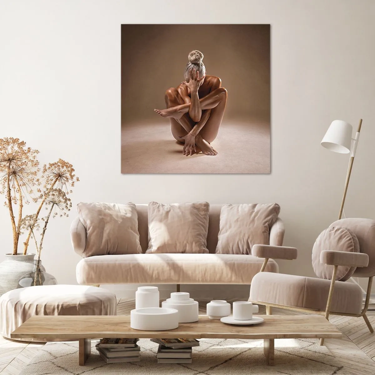 Canvastavla - Bild på duk - Kroppens och själens enighet - 70x70 cm