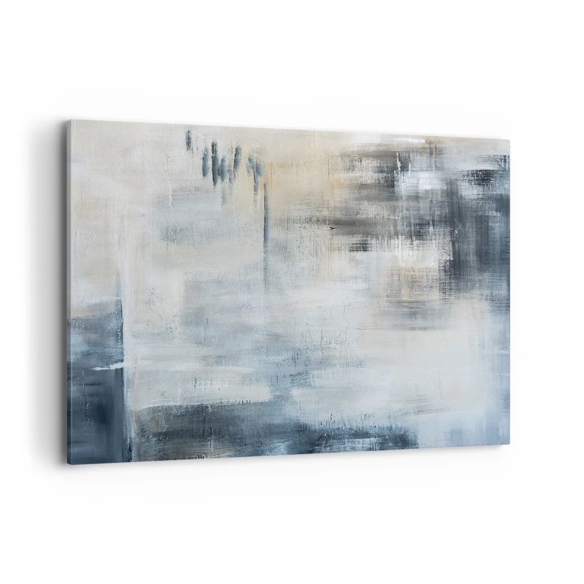Canvastavla - Bild på duk - Bakom en blå slöja - 100x70 cm