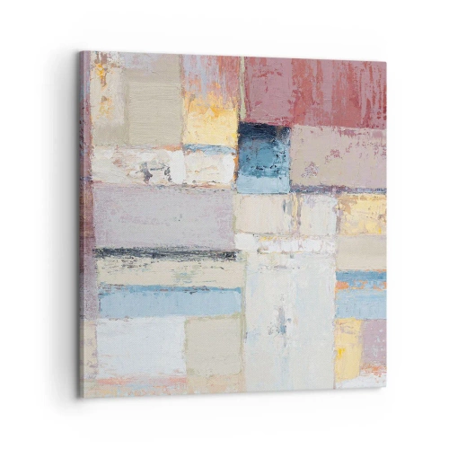 Canvastavla - Bild på duk - Geometrins lugn - 60x60 cm