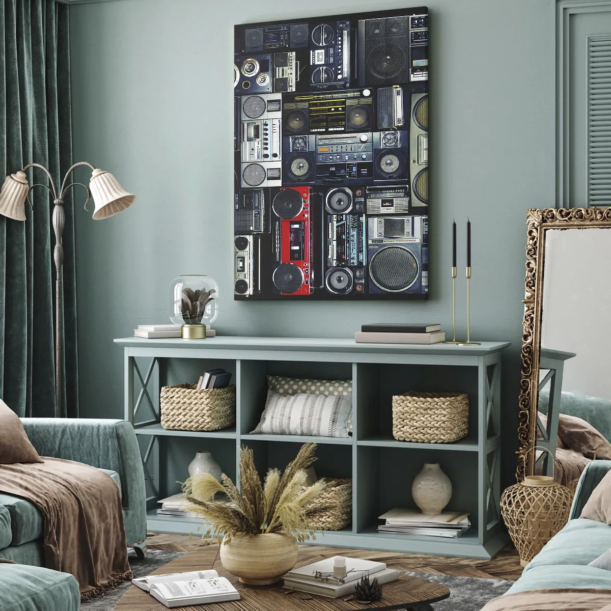 Canvastavla - Bild på duk - Längtan efter 80-talet - 55x100 cm