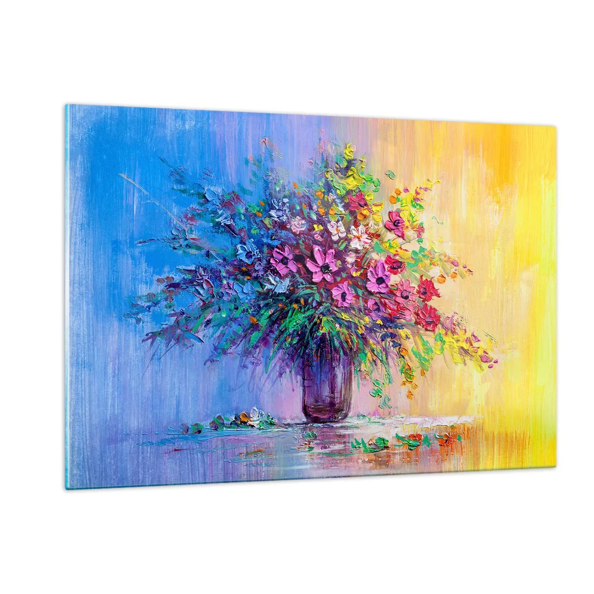 Glastavla - Bild på glas - Sommarängens gåva - 120x80 cm