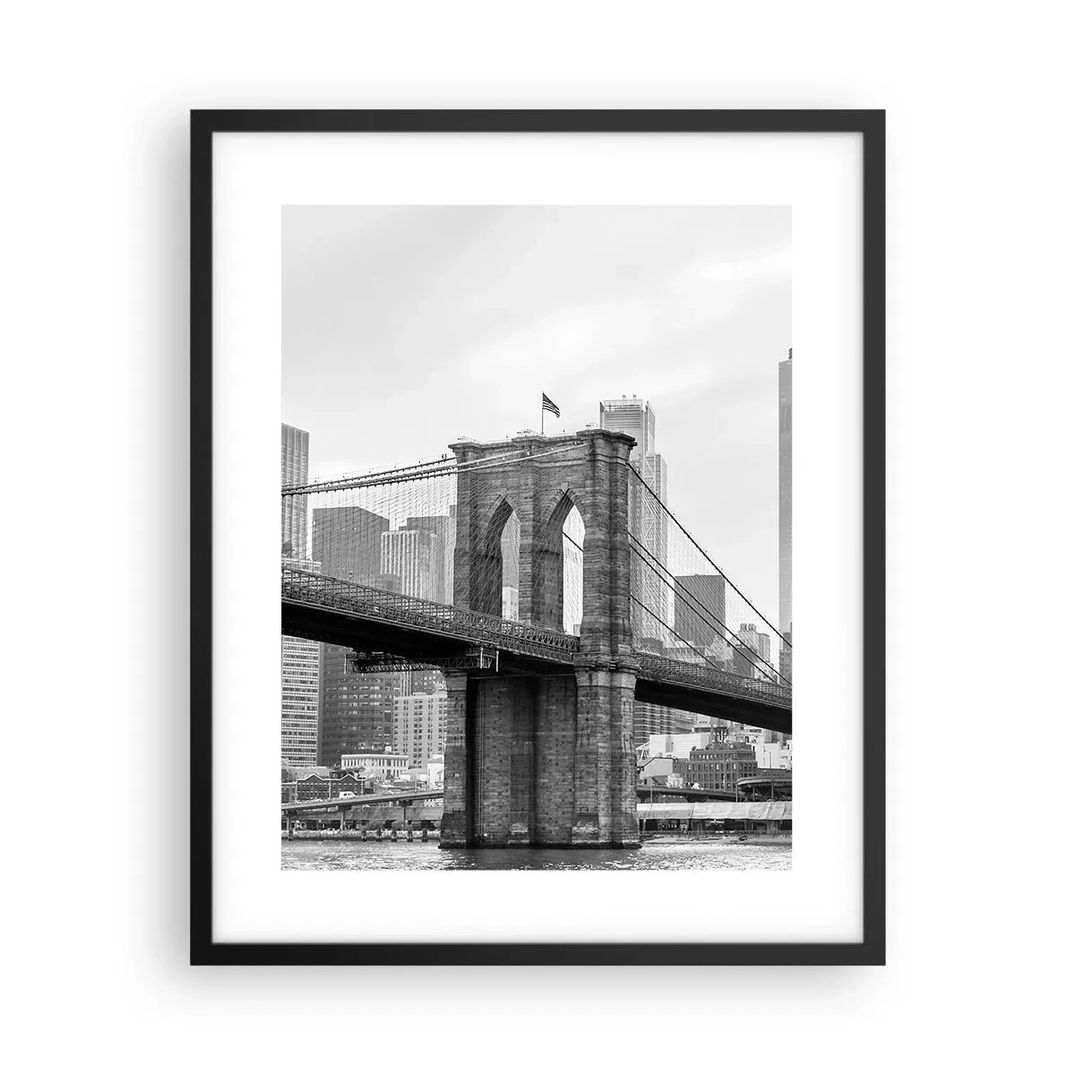 Affisch i svart ram - New York stämning - 40x50 cm
