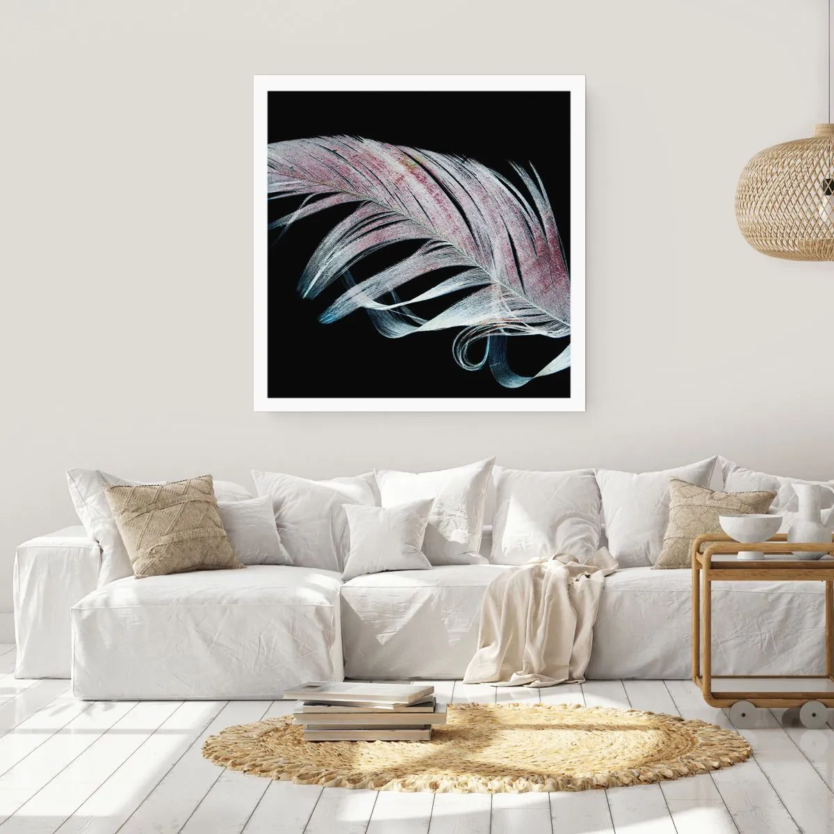 Affisch - Tänk på smekning - 30x30 cm