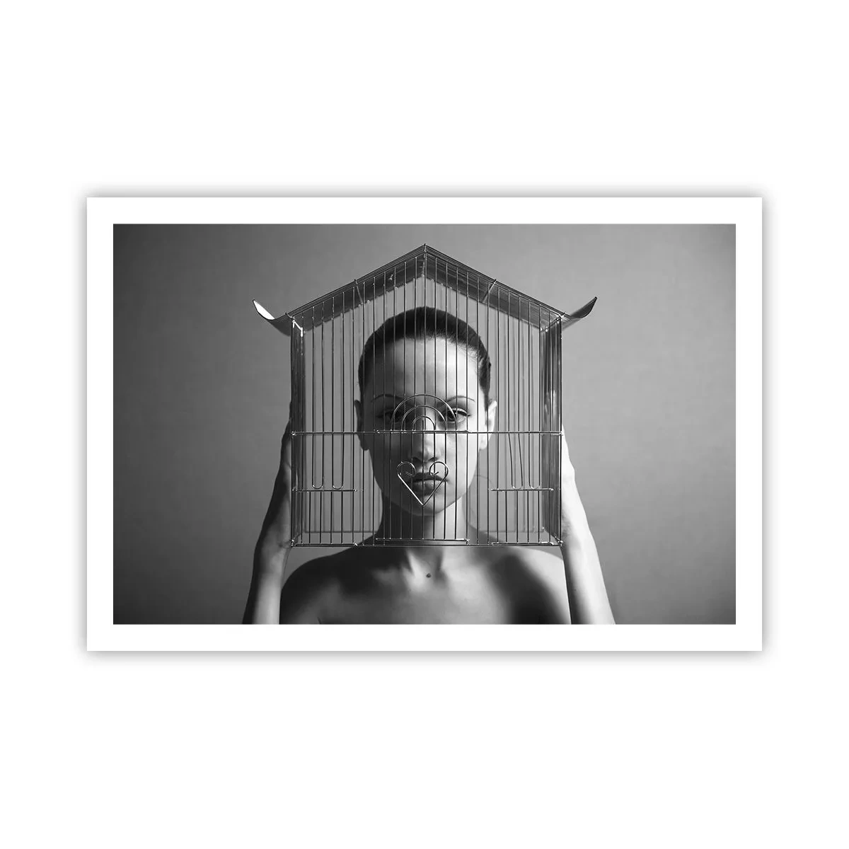 Affisch - Något surrealistisk porträtt - 91x61 cm