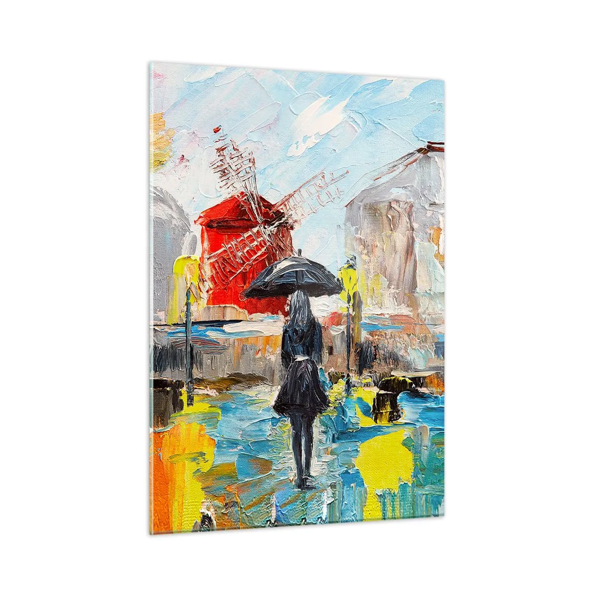 Glastavla - Bild på glas - Parislegender - 50x70 cm