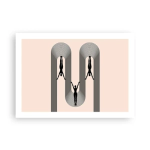 Affisch - Upp och ner - 70x50 cm