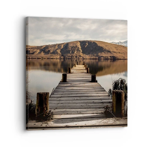 Canvastavla - Bild på duk - Ett landskap i tystnad - 30x30 cm