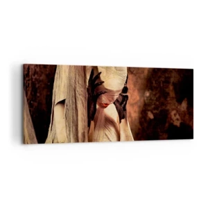 Canvastavla - Bild på duk - Mellan det goda och det onda - 120x50 cm
