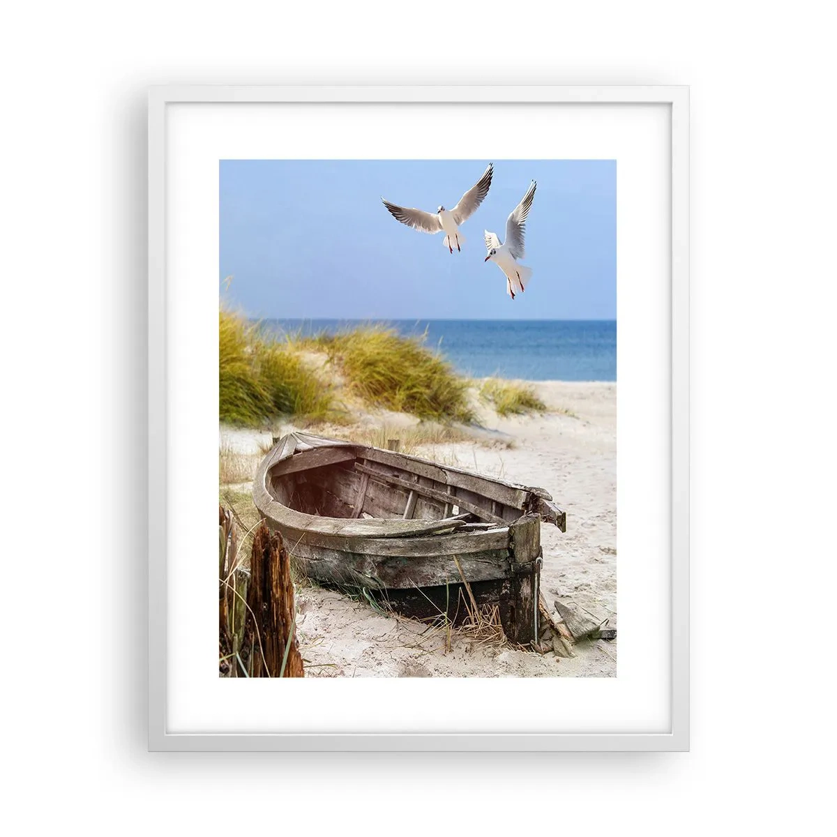 Affisch i vit ram - Doppade i vinden - 40x50 cm