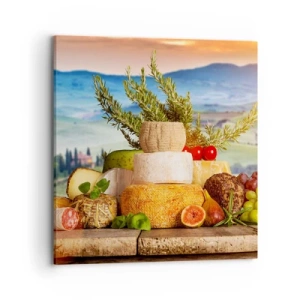 Canvastavla - Bild på duk - Italiensk livsglädje - 70x70 cm