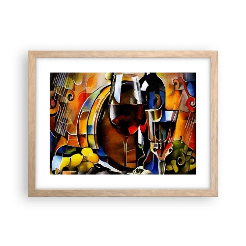 Affisch i ram av ljusek - Så blir världen färgglad - 40x30 cm